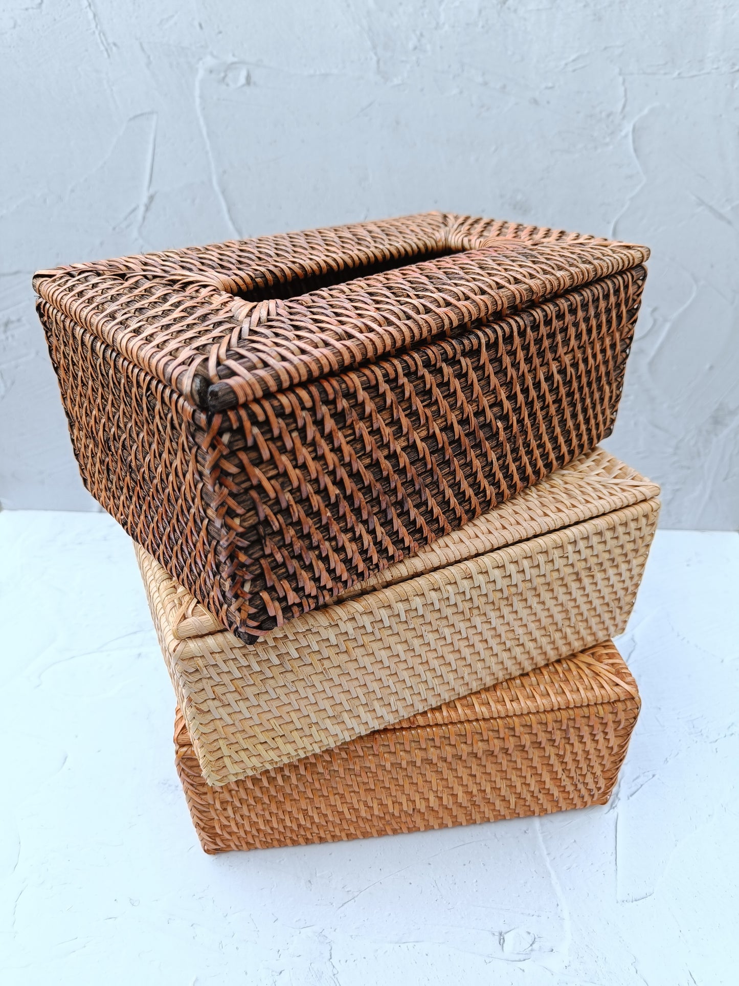 Handmade Rattan Tissue Box Cover