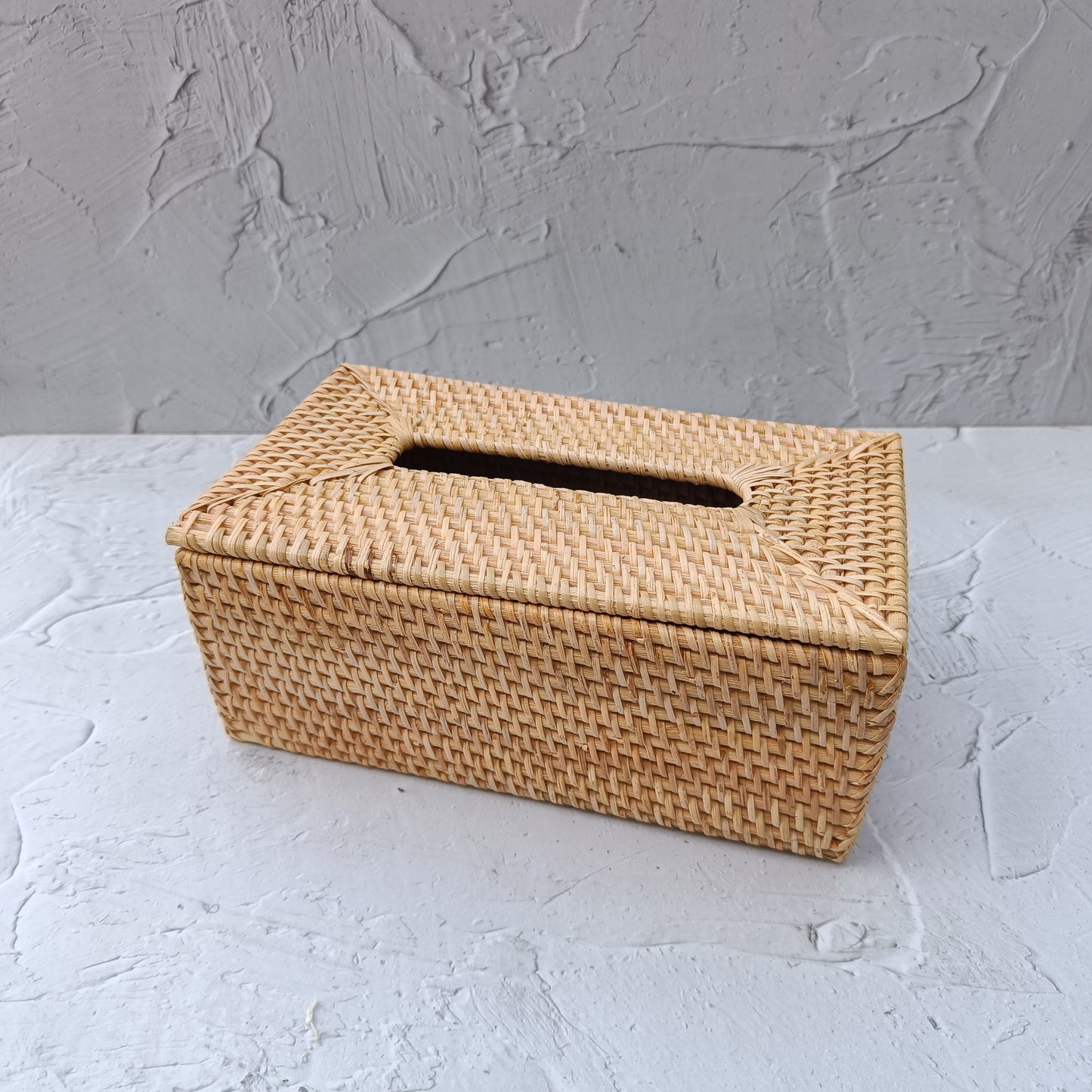 Handmade Rattan Tissue Box Cover