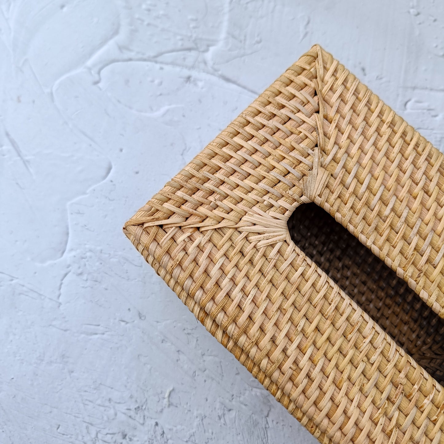 Handmade Rattan Tissue Box Cover