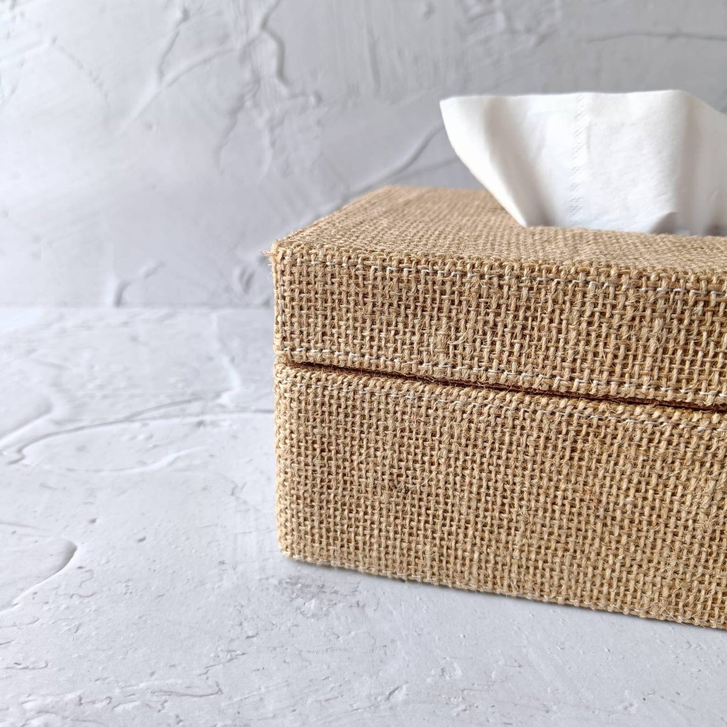 Handmade Jute Tissue Box Cover