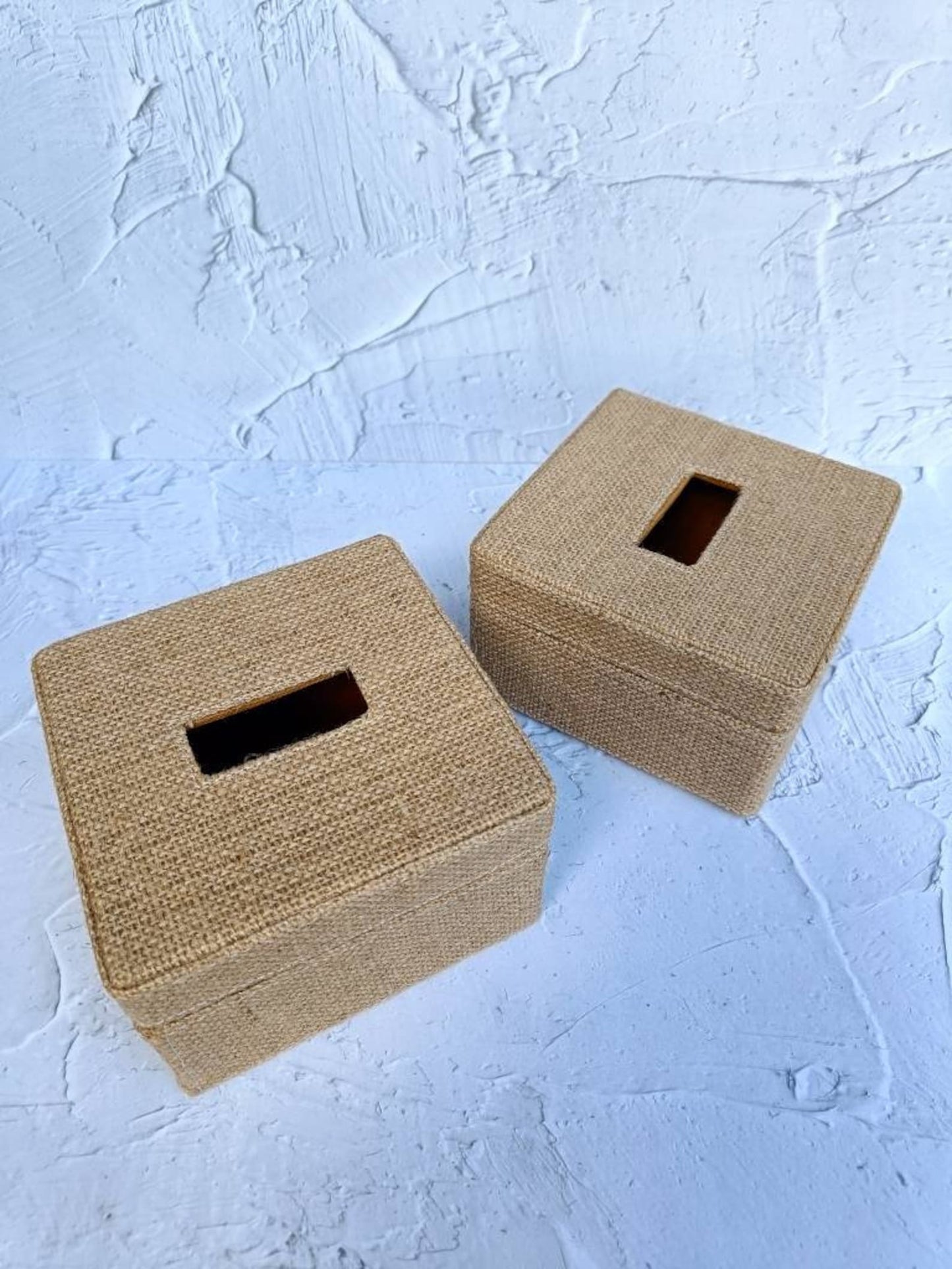 Handmade Jute Tissue Box Cover